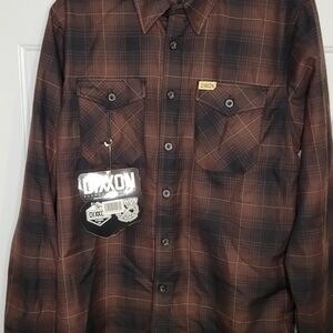 DIXXON Dark Brown Flannel Shirt